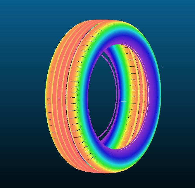 輪胎、輪毂360度3D掃描系 （360 degree 3D scanning system for tires and wheels）